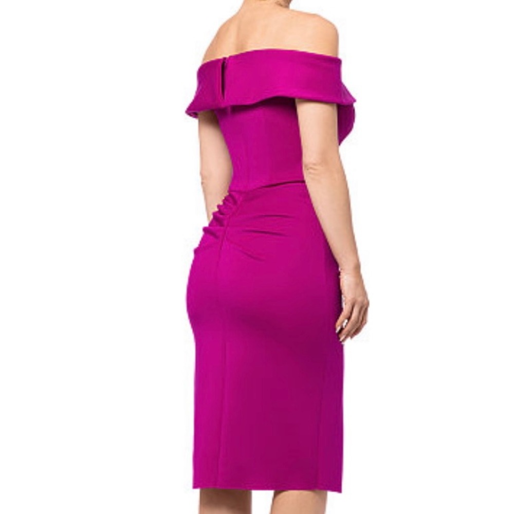 Escape Elegant Off the shoulder Dark Teal Dress - Picture 8 of 9